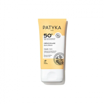PATYKA - Cr&egrave;me Solaire SPF50+ Bio - Visage - Peaux Sensibles, 40ml