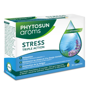 PHYTOSUN AROMS - Stress Triple Action 30 capsules