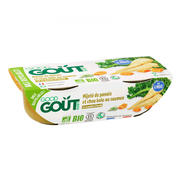 GOOD GOUT - PLAT panais chou kale saumon 2x190g