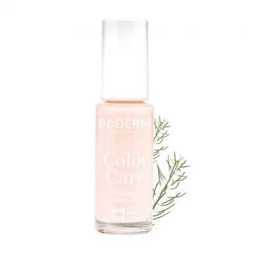 PODERM - Color Care - Vernis &agrave; ongles Tea Tree Silicium Biotin couleur Rose Poudr&eacute;e 8ml