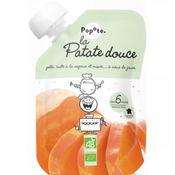 POPOTE - Gourde patate douce bio 120g