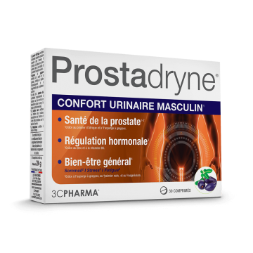 3C PHARMA - Prostadryne - Confort Urinaire Masculin 30 comprim&eacute;s 1 mois