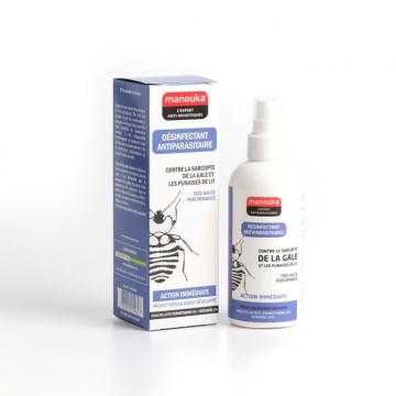 MANOUKA - D&eacute;sinfectant Antiparasitaire - Spray lotion anti parasites et punaises de lit 200ml