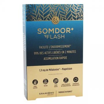 GRANIONS - SOMDOR FLASH - Melatonine magnesium 20 comprimés