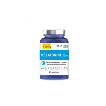 GRANIONS - M&eacute;latonine 1,9mg - format &eacute;co 6 mois 180 comprim&eacute;s