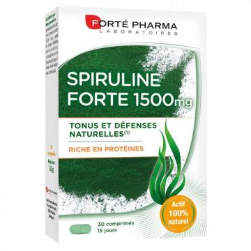 FORTÉ PHARMA - Spiruline Forte 1500mg - Tonus et Défenses Naturelles 30 comprimés