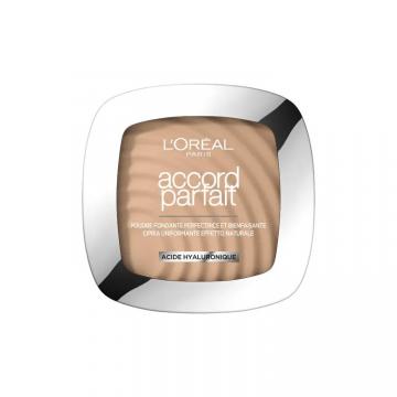 L'OREAL PARIS - Accord parfait poudre fondante et perfectrice vanille rose nu 9GR