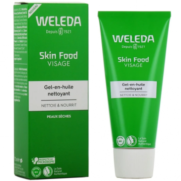 WELEDA - SKIN FOOD Visage - Gel-en-huile nettoyant 75ml